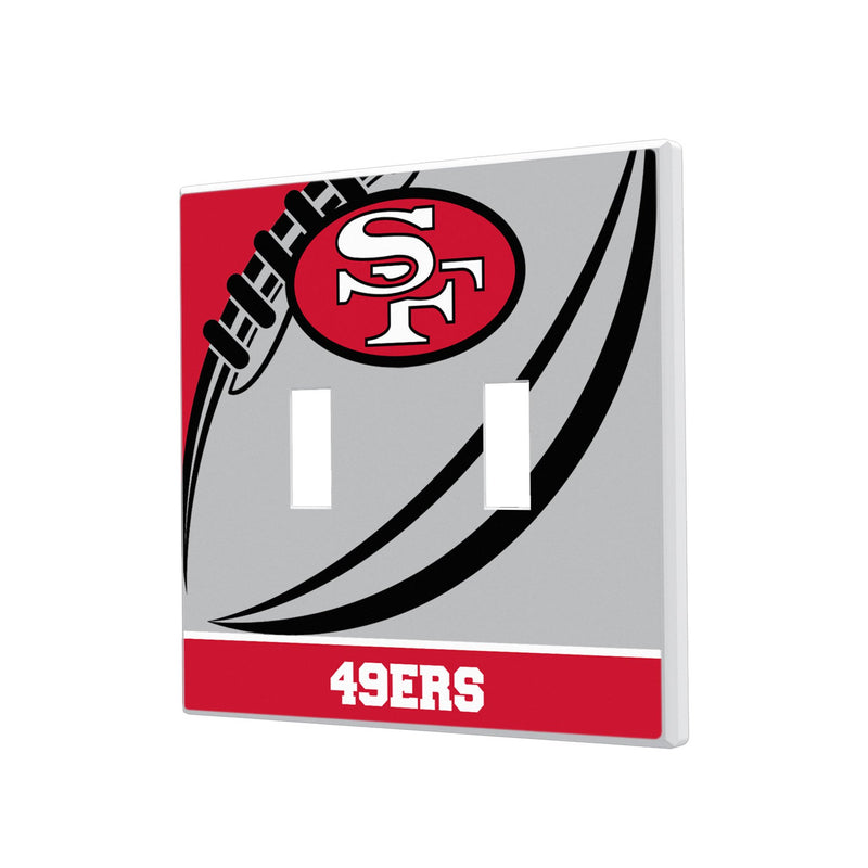 San Francisco 49ers Historic Collection Passtime Hidden-Screw Light Switch Plate