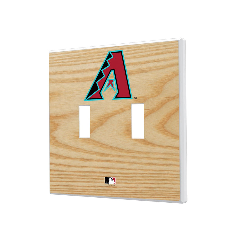 Arizona Diamondbacks Baseball Bat Hidden-Screw Light Switch Plate