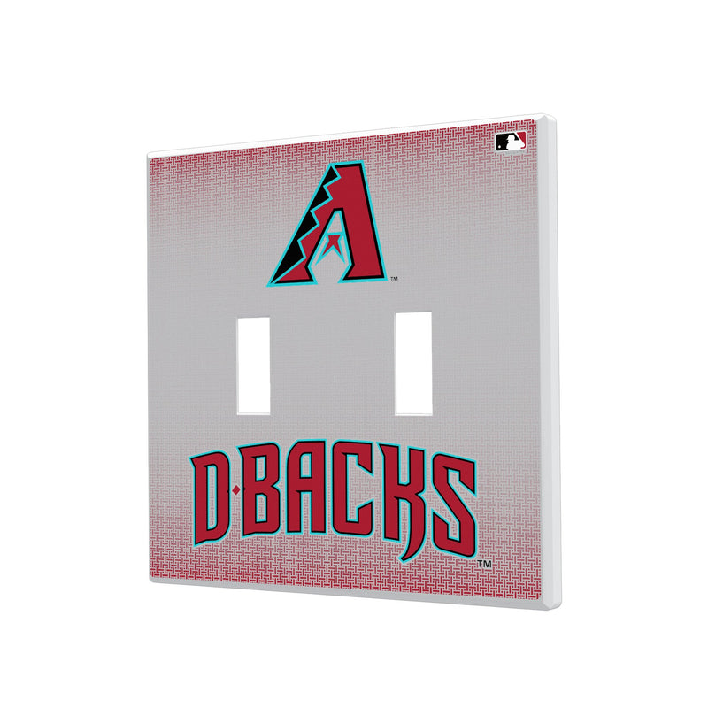 Arizona Diamondbacks Linen Hidden-Screw Light Switch Plate