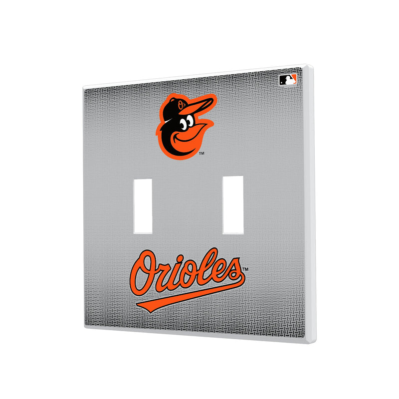 Baltimore Orioles Linen Hidden-Screw Light Switch Plate