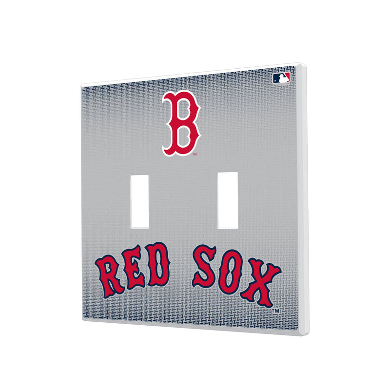 Boston Red Sox Linen Hidden-Screw Light Switch Plate