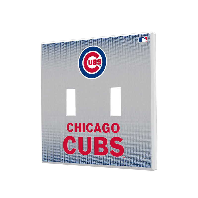 Chicago Cubs Linen Hidden-Screw Light Switch Plate