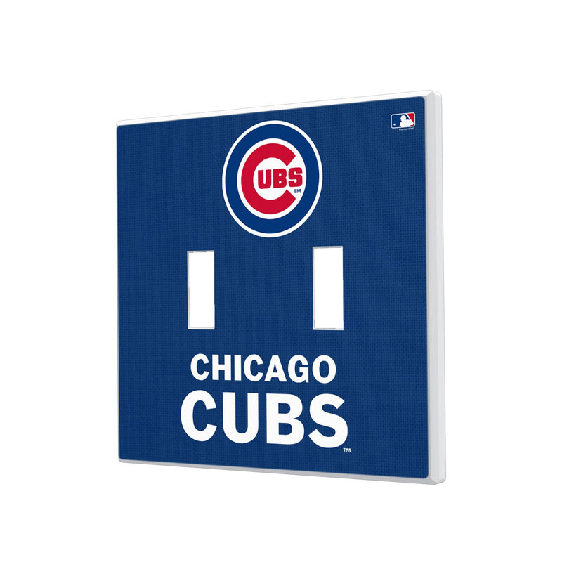 Chicago Cubs Solid Hidden-Screw Light Switch Plate