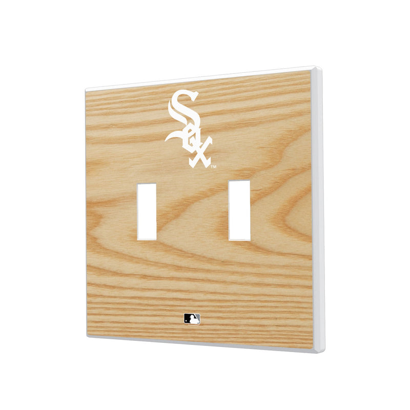 Chicago White Sox Baseball Bat Hidden-Screw Light Switch Plate