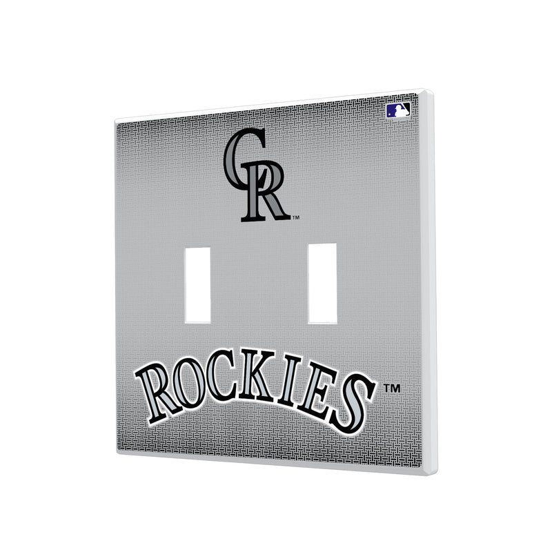 Colorado Rockies Linen Hidden-Screw Light Switch Plate