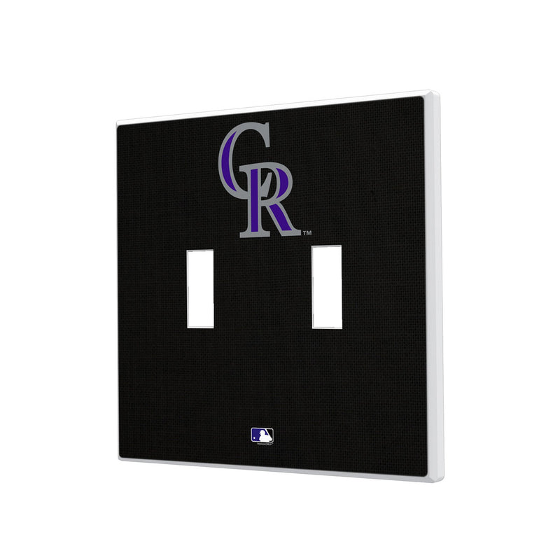 Colorado Rockies Solid Hidden-Screw Light Switch Plate