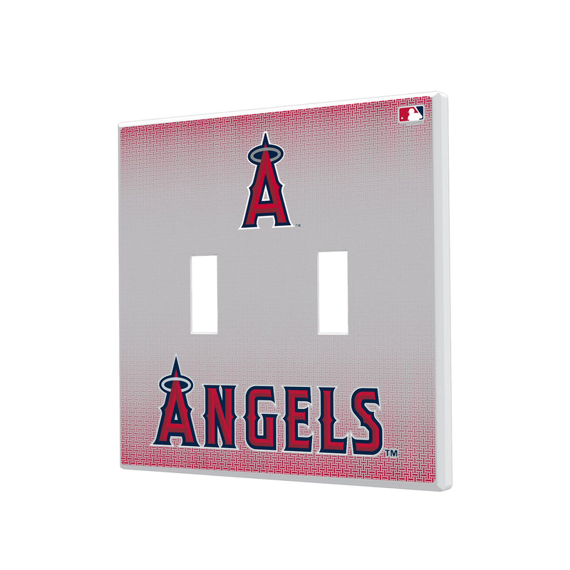 Los Angeles Angels Linen Hidden-Screw Light Switch Plate