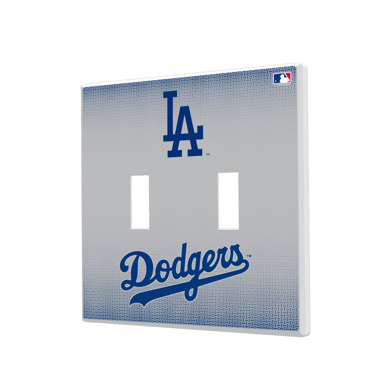 LA Dodgers Linen Hidden-Screw Light Switch Plate