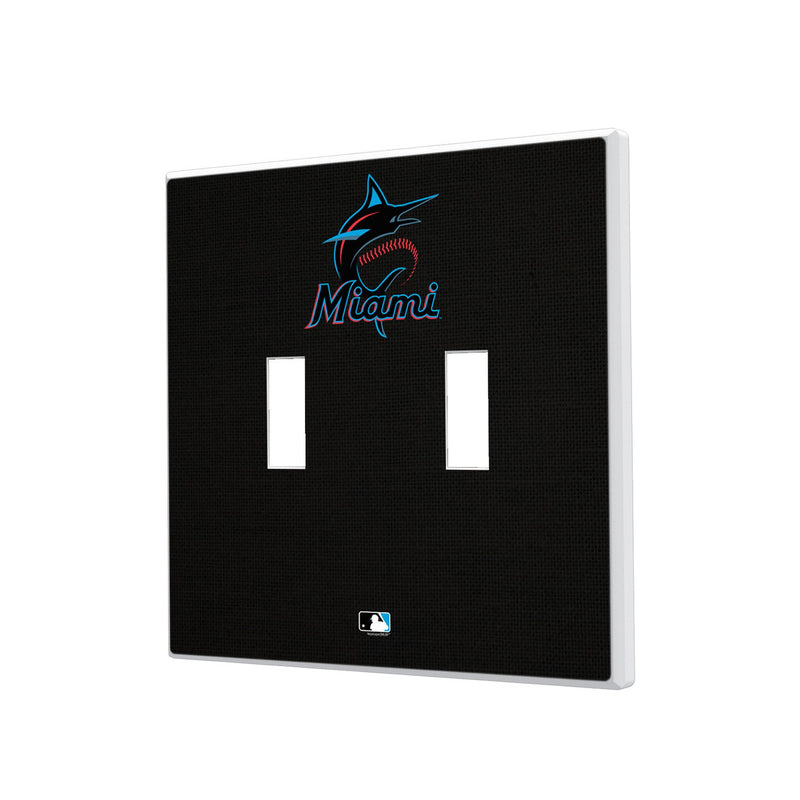 Miami Marlins Solid Hidden-Screw Light Switch Plate