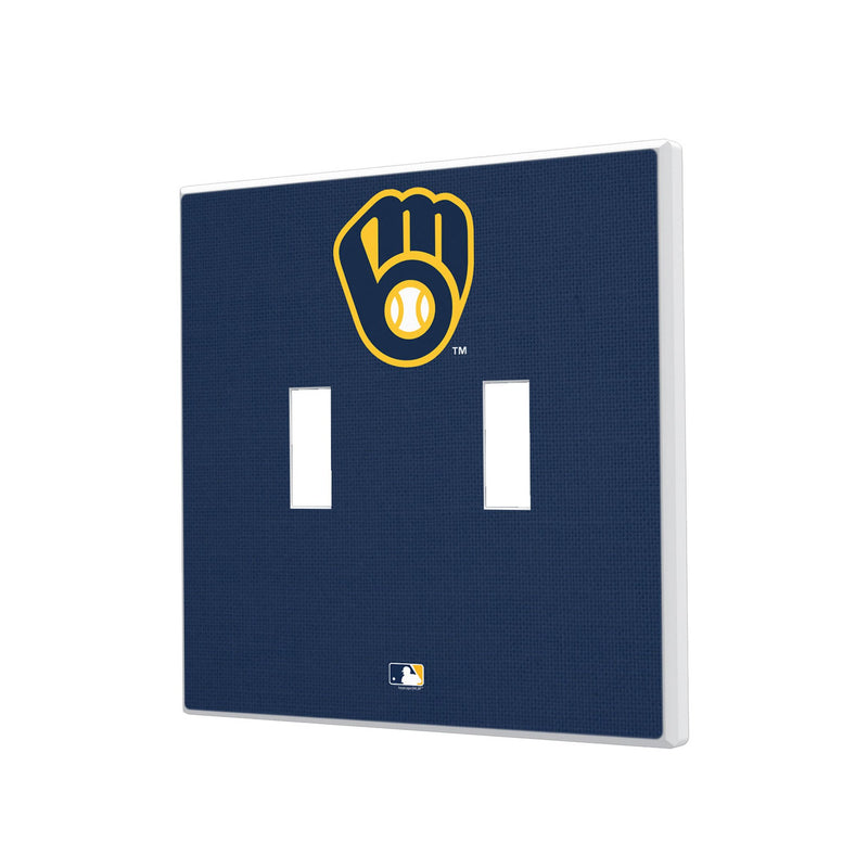 Milwaukee Brewers Solid Hidden-Screw Light Switch Plate