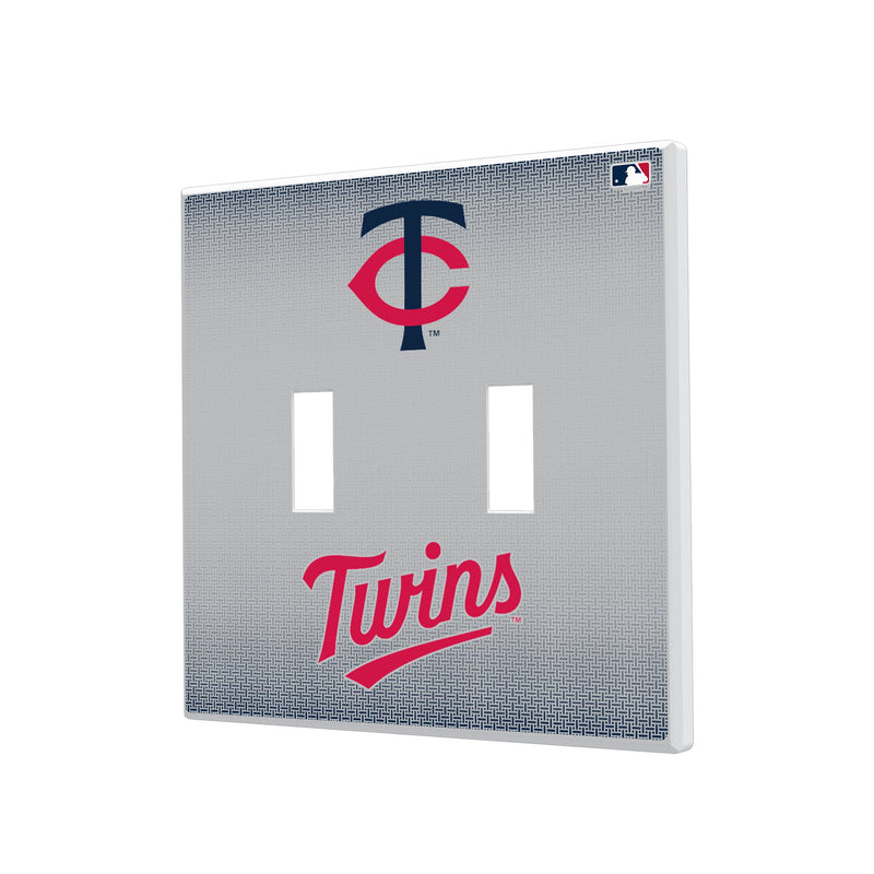 Minnesota Twins Linen Hidden-Screw Light Switch Plate