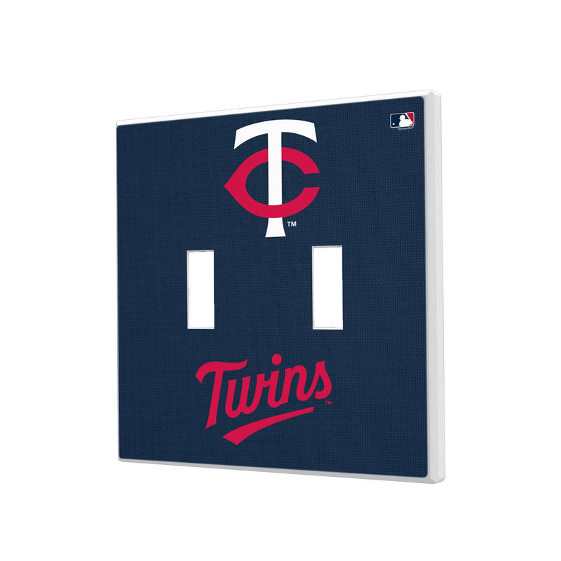 Minnesota Twins Solid Hidden-Screw Light Switch Plate