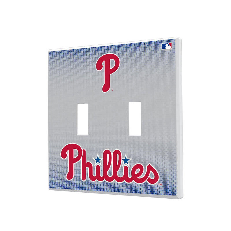 Philadelphia Phillies Linen Hidden-Screw Light Switch Plate