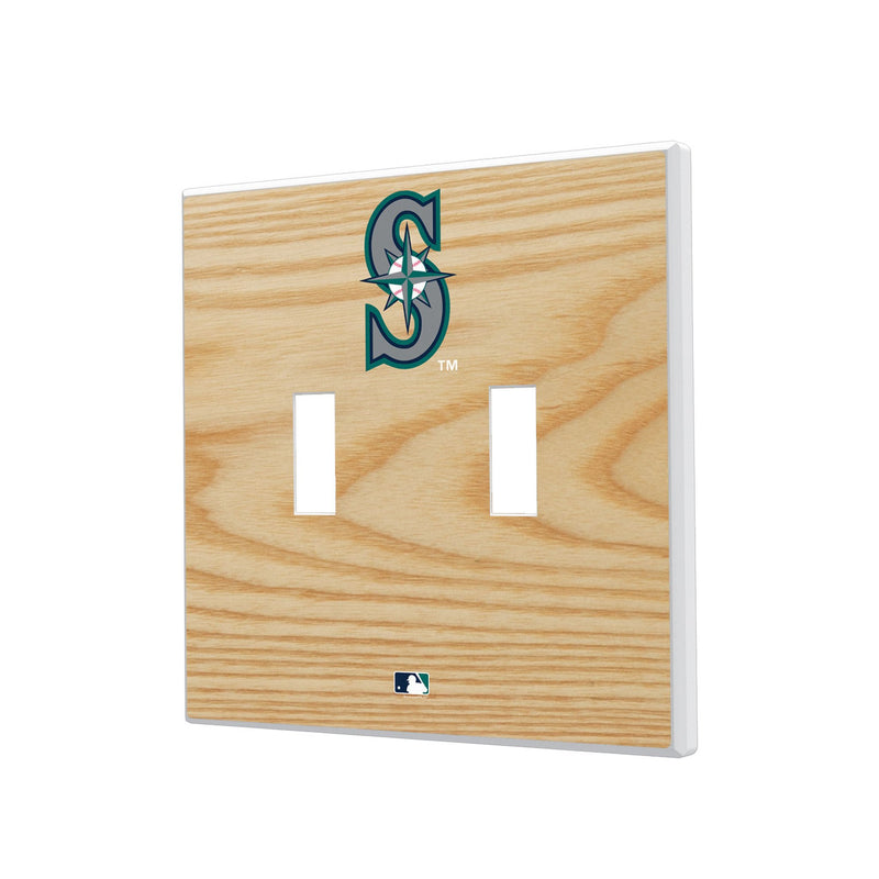 Seattle Mariners Baseball Bat Hidden-Screw Light Switch Plate