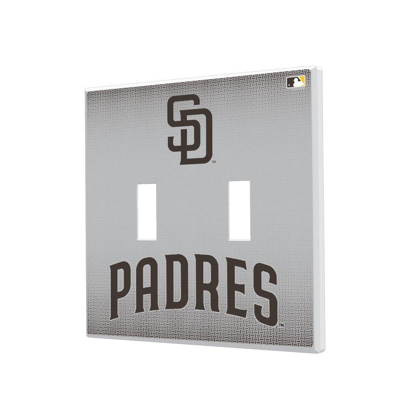 San Diego Padres Linen Hidden-Screw Light Switch Plate