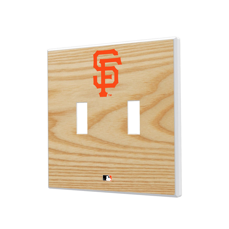 San Francisco Giants Baseball Bat Hidden-Screw Light Switch Plate