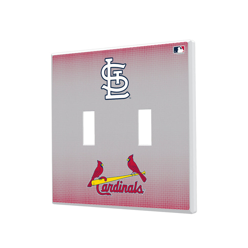 St Louis Cardinals Linen Hidden-Screw Light Switch Plate