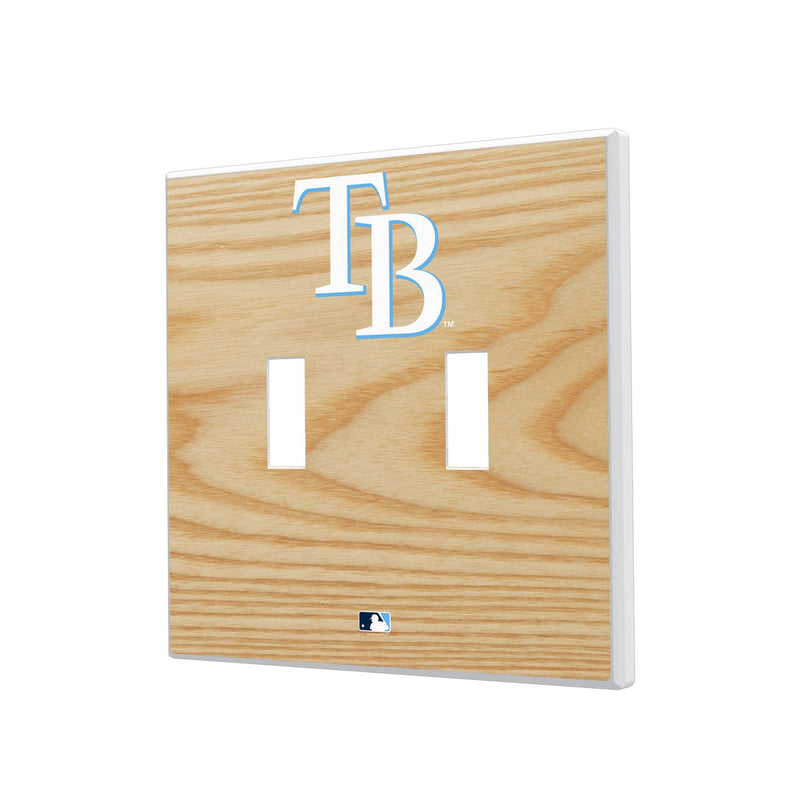 Tampa Bay Rays Baseball Bat Hidden-Screw Light Switch Plate