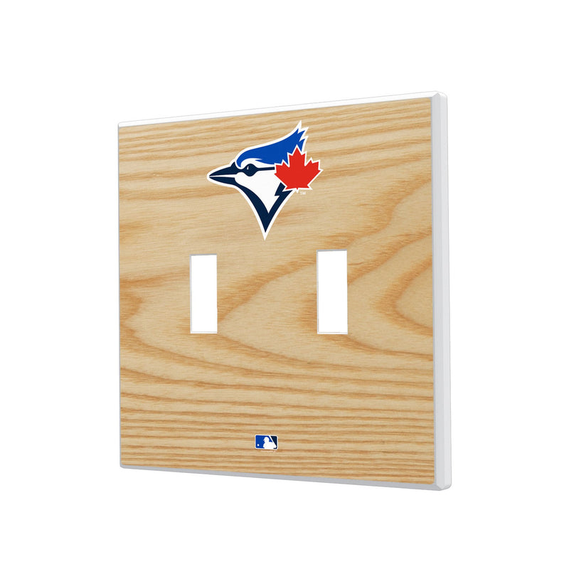 Toronto Blue Jays Baseball Bat Hidden-Screw Light Switch Plate