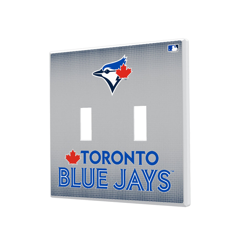 Toronto Blue Jays Linen Hidden-Screw Light Switch Plate