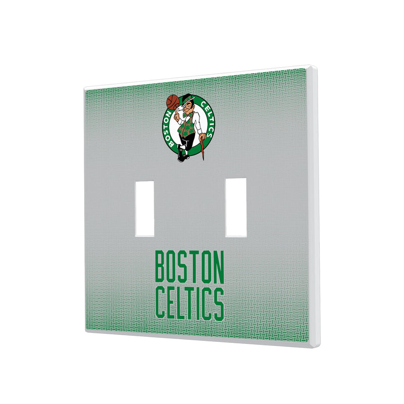 Boston Celtics Linen Hidden-Screw Light Switch Plate