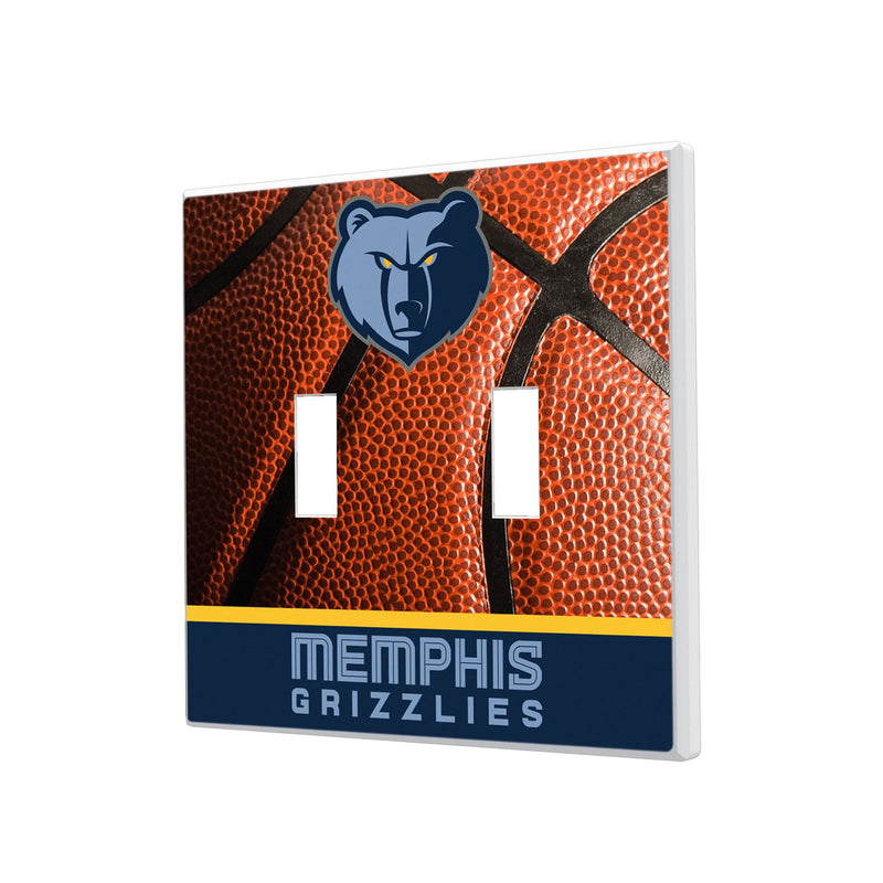 Memphis Grizzlies Basketball Hidden-Screw Light Switch Plate