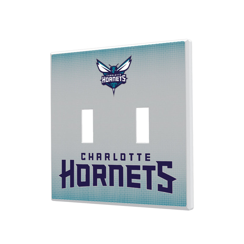 Charlotte Hornets Linen Hidden-Screw Light Switch Plate