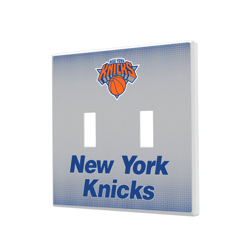 New York Knicks Linen Hidden-Screw Light Switch Plate