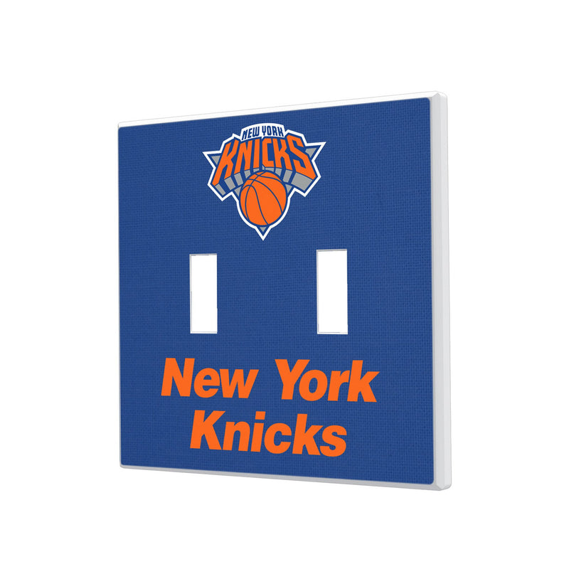 New York Knicks Solid Hidden-Screw Light Switch Plate