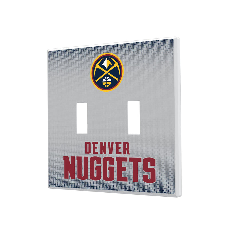 Denver Nuggets Linen Hidden-Screw Light Switch Plate