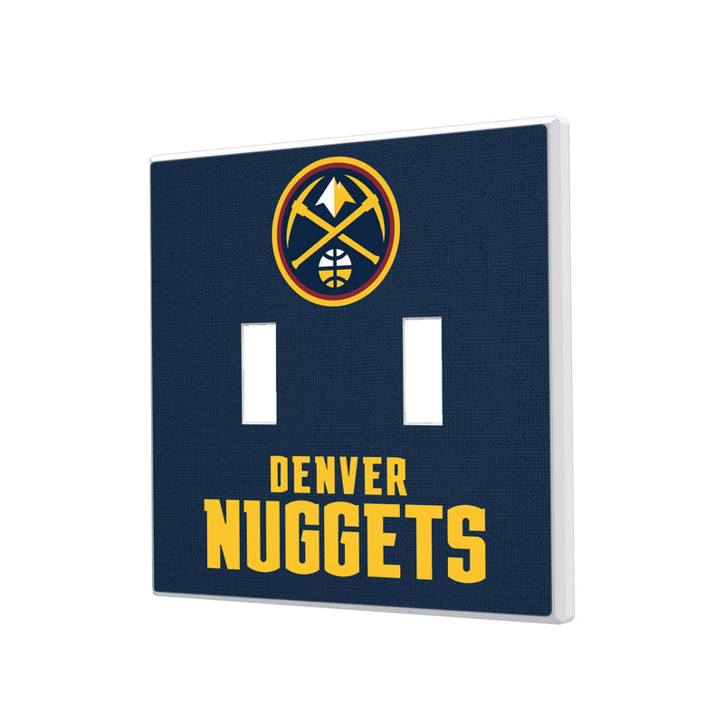 Denver Nuggets Solid Hidden-Screw Light Switch Plate