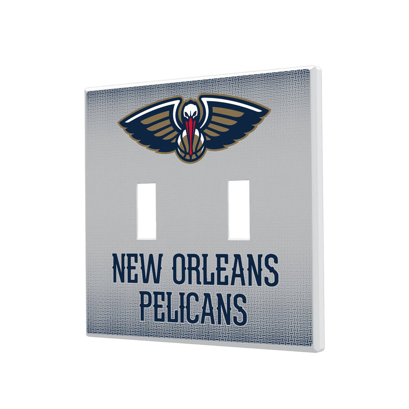 New Orleans Pelicans Linen Hidden-Screw Light Switch Plate