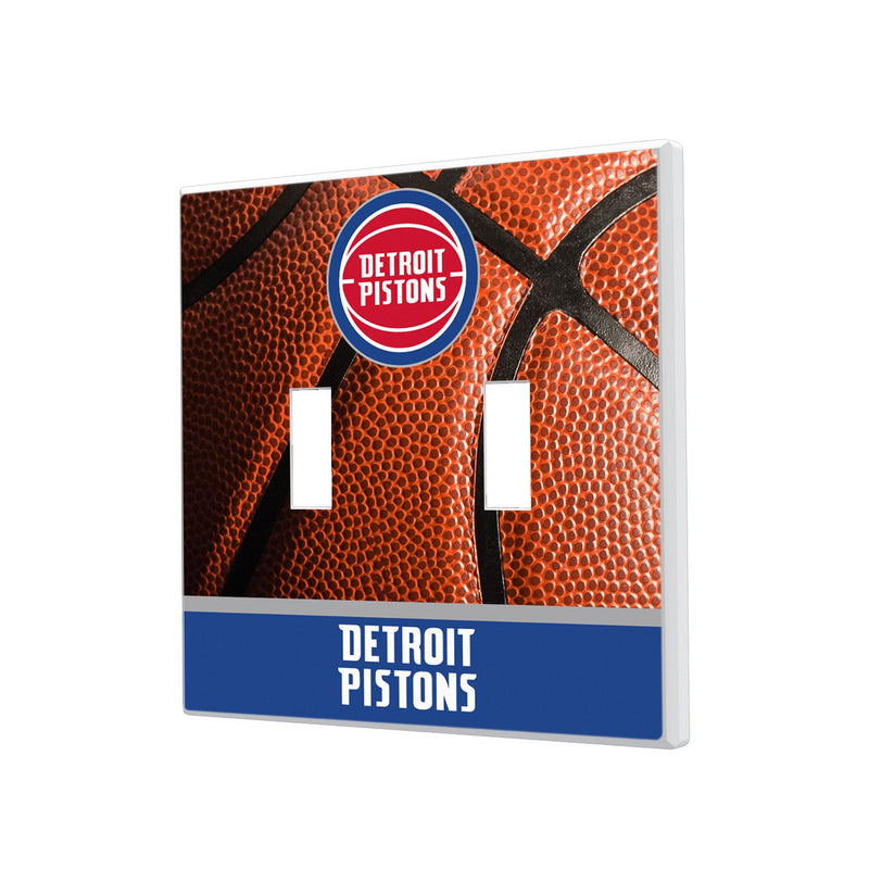 Detroit Pistons Basketball Hidden-Screw Light Switch Plate