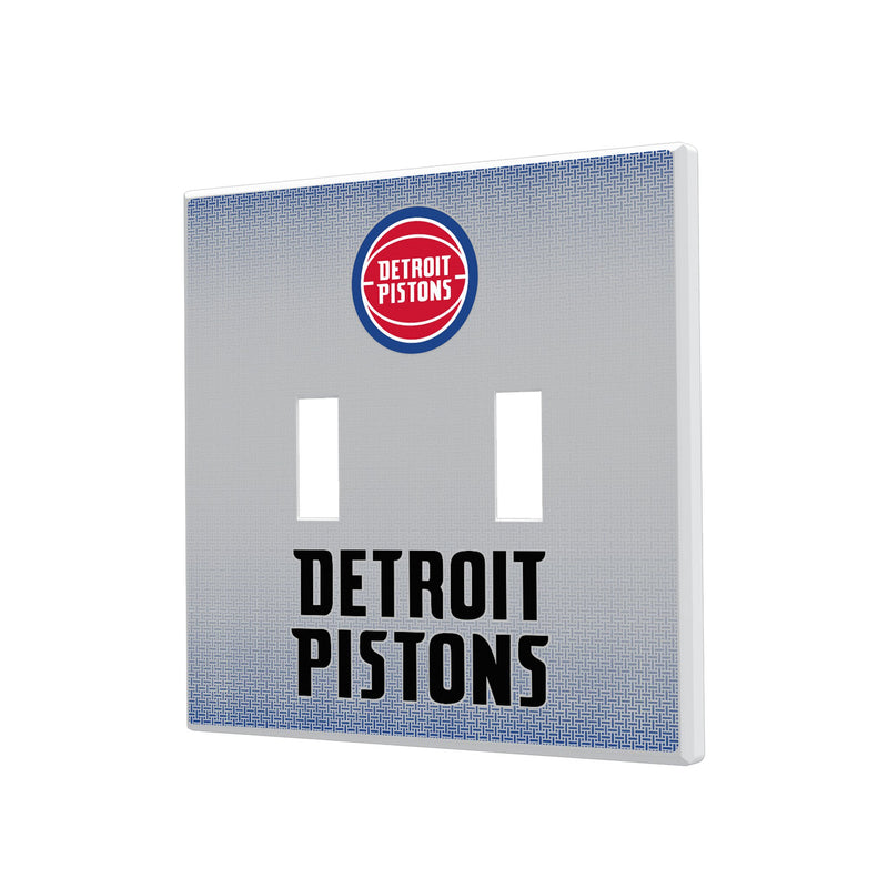 Detroit Pistons Linen Hidden-Screw Light Switch Plate