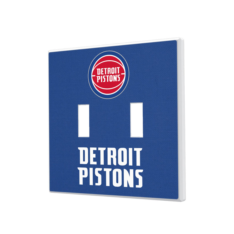 Detroit Pistons Solid Hidden-Screw Light Switch Plate