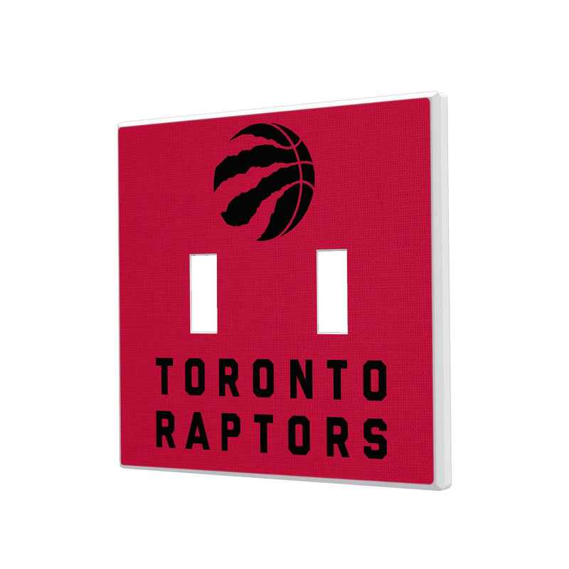 Toronto Raptors Solid Hidden-Screw Light Switch Plate