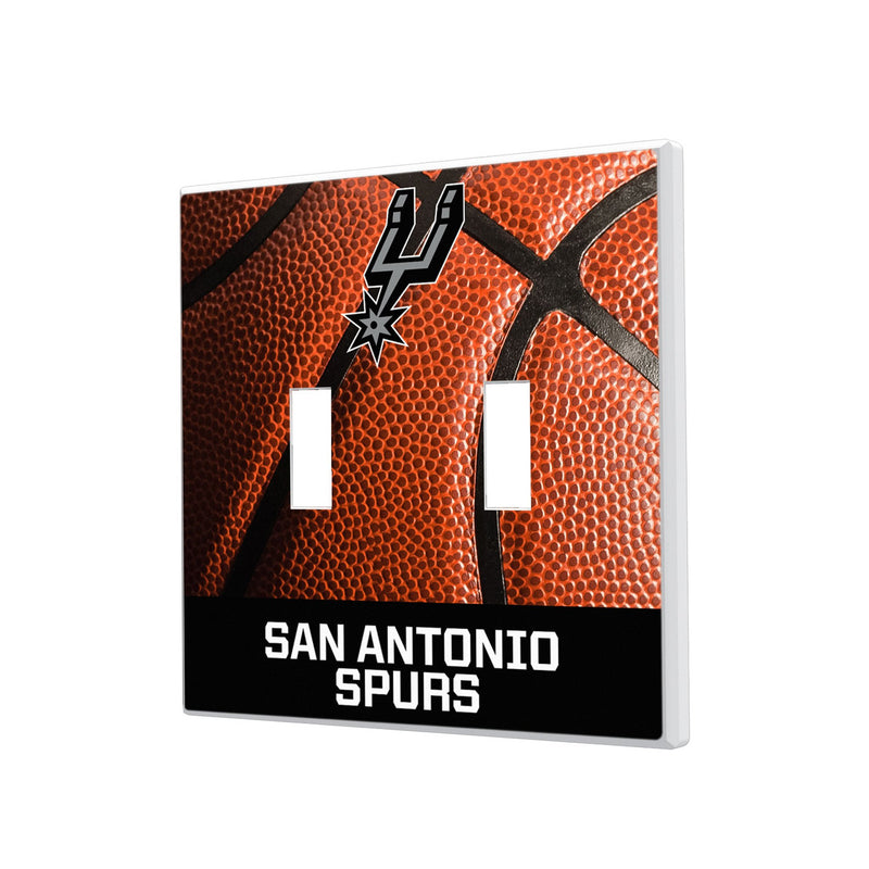 San Antonio Spurs Basketball Hidden-Screw Light Switch Plate