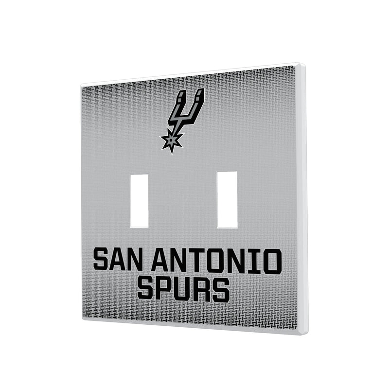 San Antonio Spurs Linen Hidden-Screw Light Switch Plate