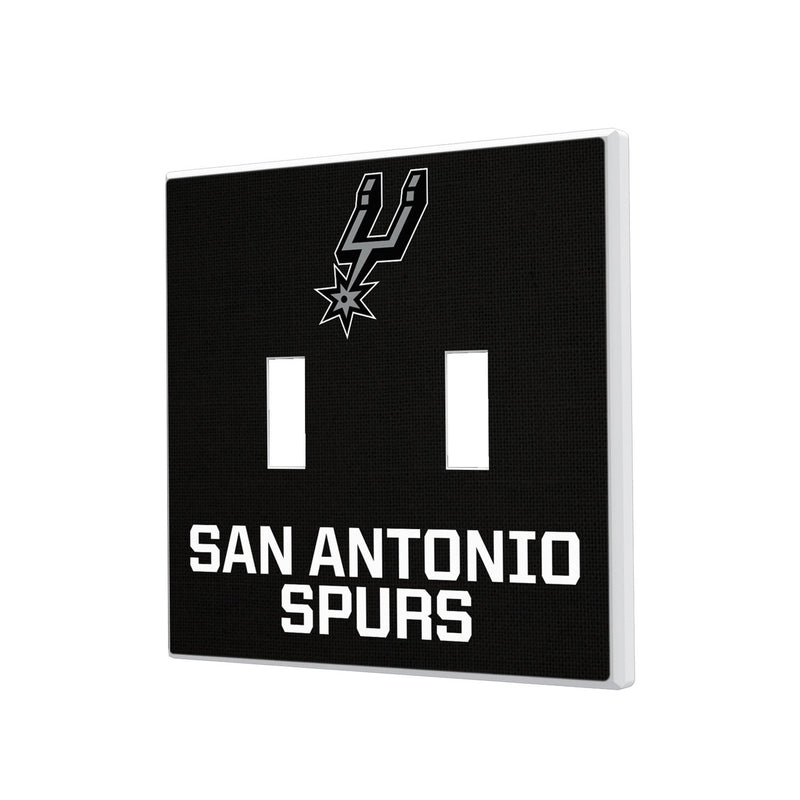 San Antonio Spurs Solid Hidden-Screw Light Switch Plate