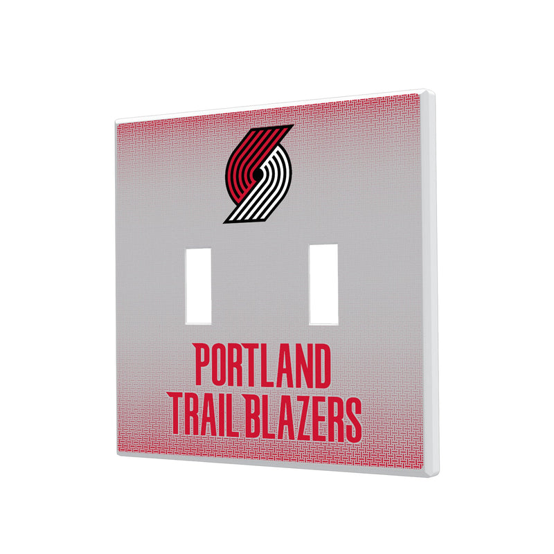 Portland Trail Blazers Linen Hidden-Screw Light Switch Plate