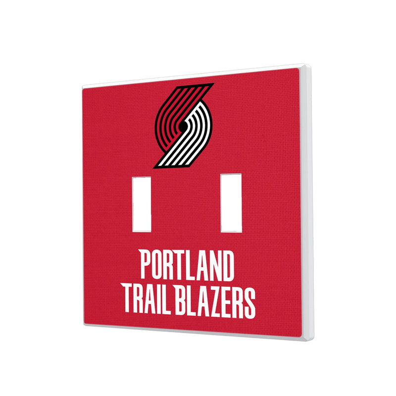 Portland Trail Blazers Solid Hidden-Screw Light Switch Plate