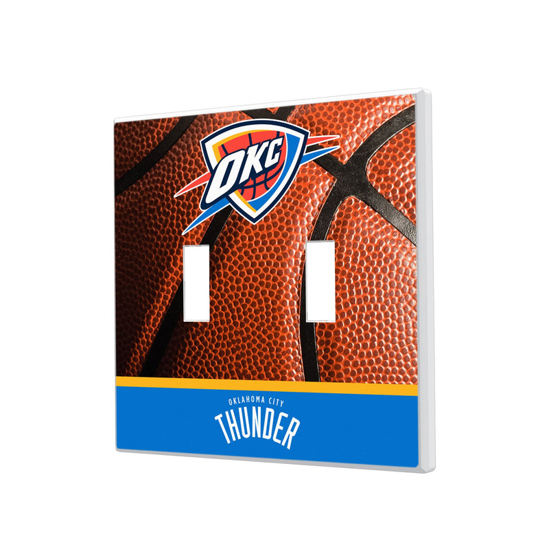 Oklahoma City Thunder Basketball Hidden-Screw Light Switch Plate