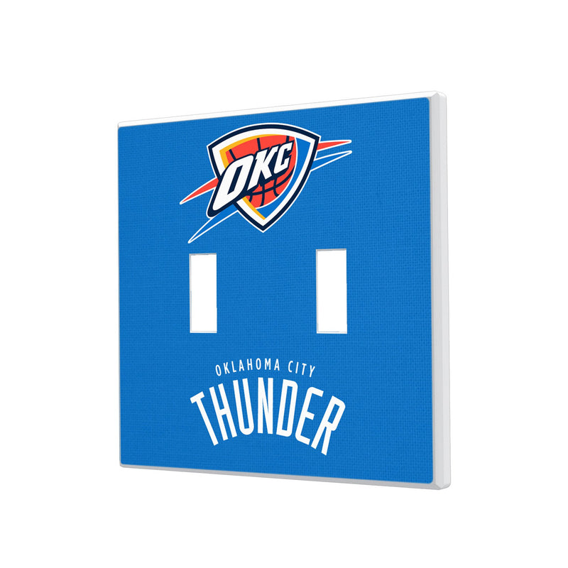 Oklahoma City Thunder Solid Hidden-Screw Light Switch Plate