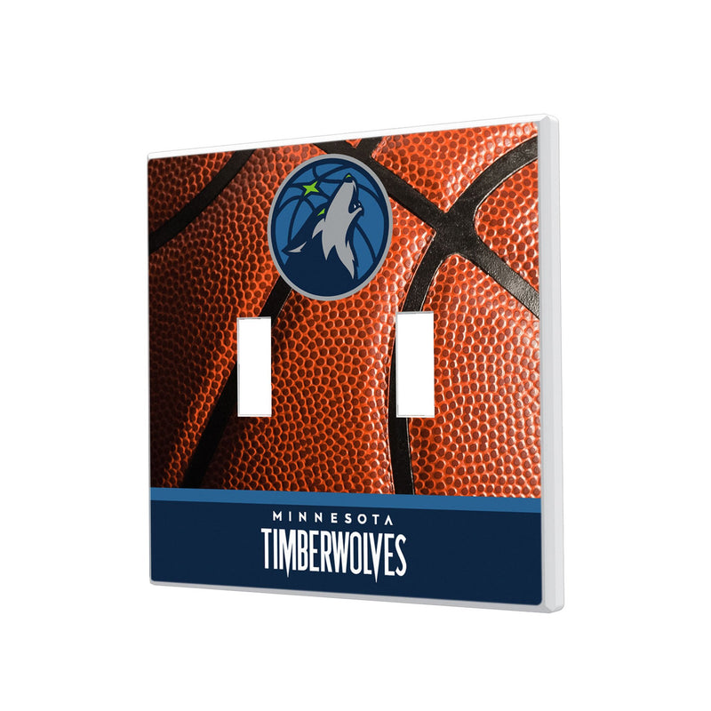 Minnesota Timberwolves Basketball Hidden-Screw Light Switch Plate