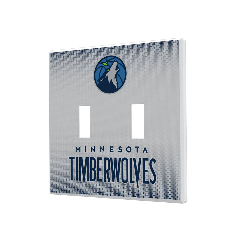 Minnesota Timberwolves Linen Hidden-Screw Light Switch Plate