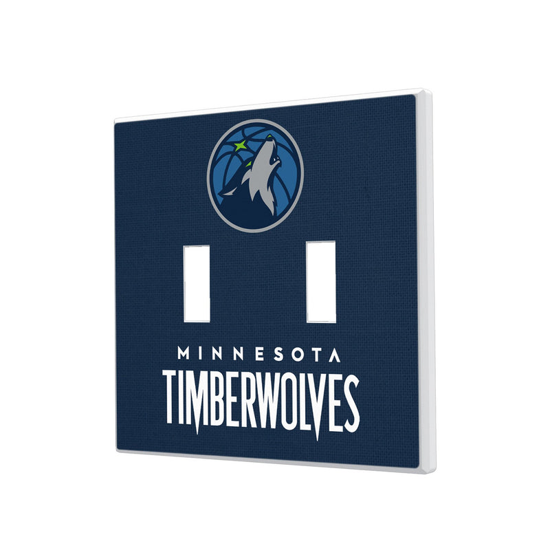 Minnesota Timberwolves Solid Hidden-Screw Light Switch Plate