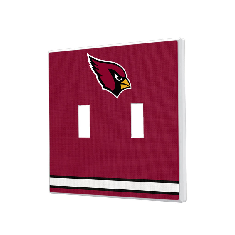 Arizona Cardinals Stripe Hidden-Screw Light Switch Plate