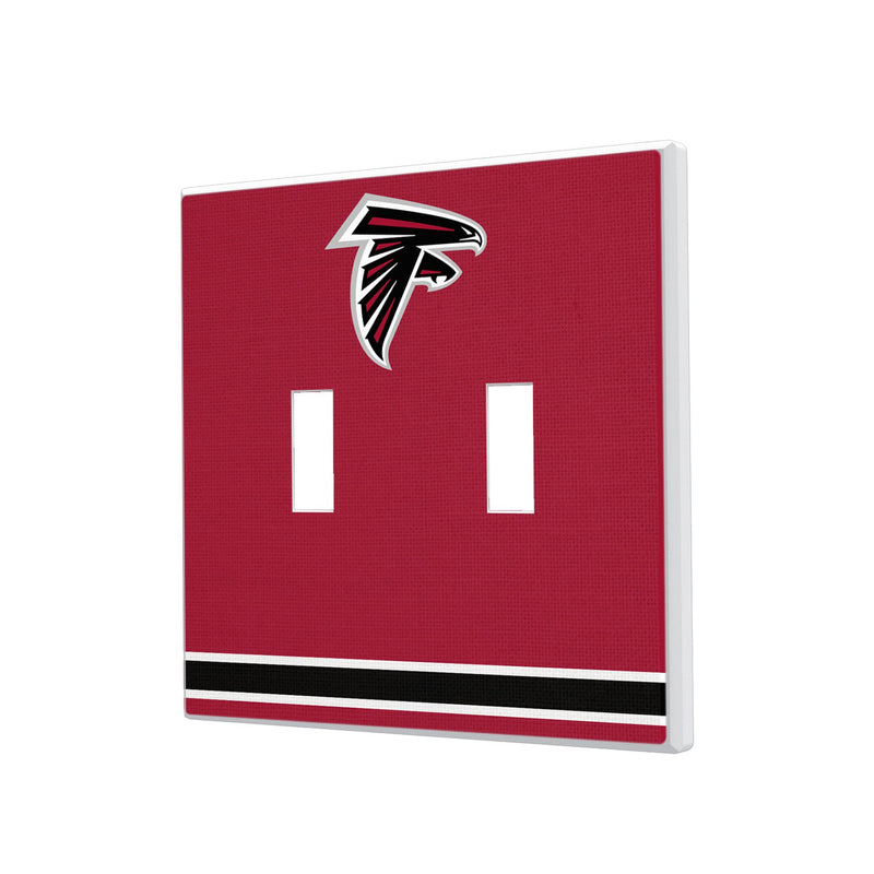 Atlanta Falcons Stripe Hidden-Screw Light Switch Plate