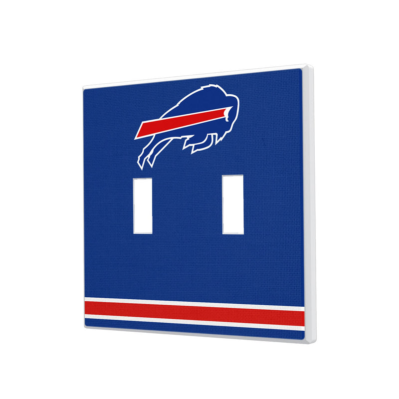 Buffalo Bills Stripe Hidden-Screw Light Switch Plate