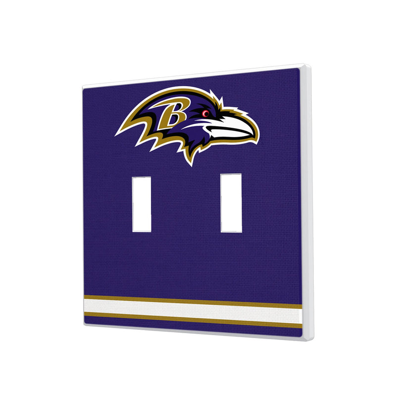 Baltimore Ravens Stripe Hidden-Screw Light Switch Plate